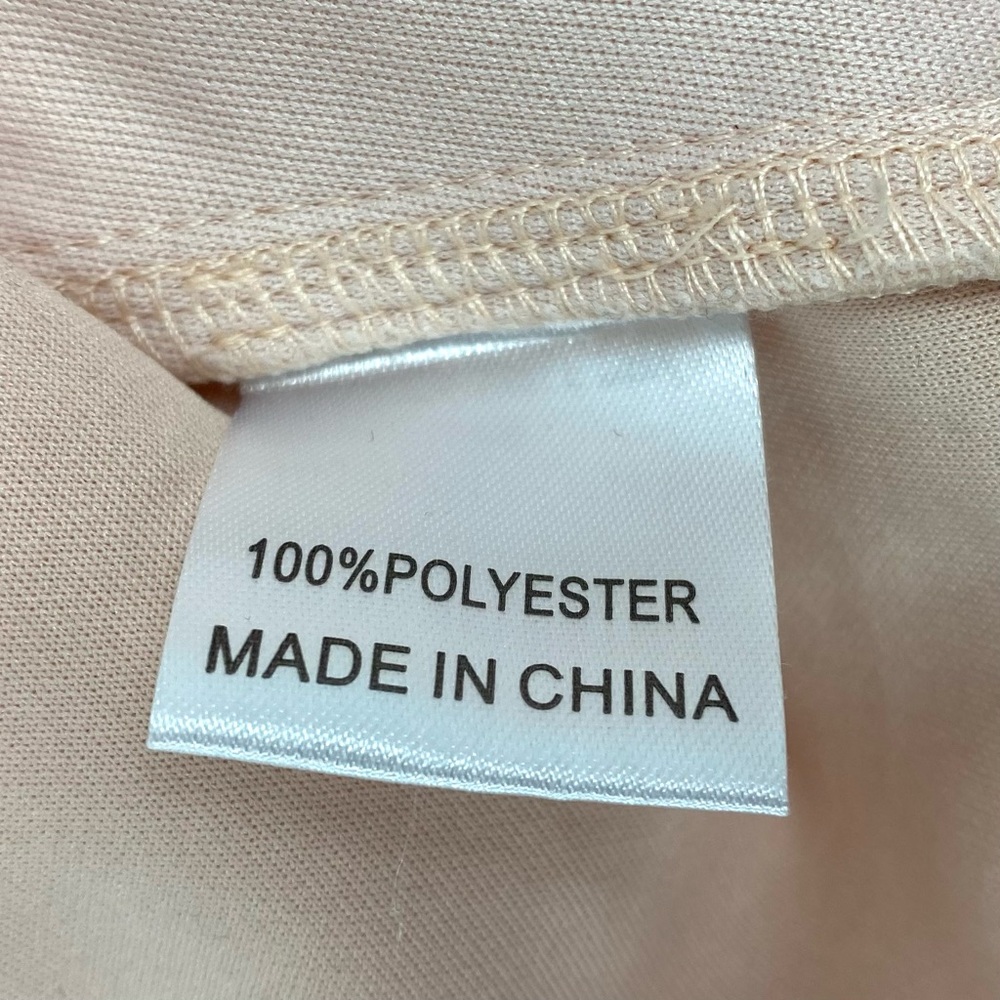 Seek the Label Blush Pink Bell Sleeve Mock Neck Keyhole Full Zip Wrap Crop Top - Picture 6 of 8